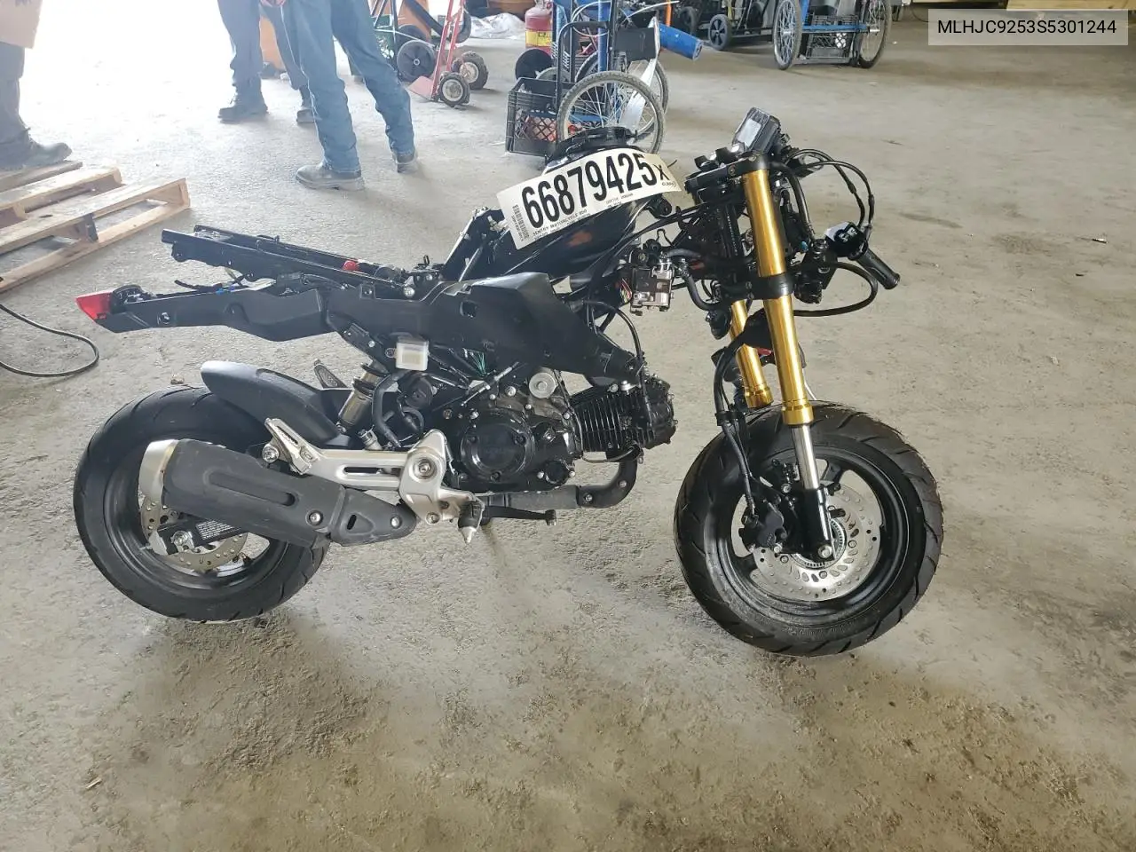 2025 Honda Grom A VIN: MLHJC9253S5301244 Lot: 96978175