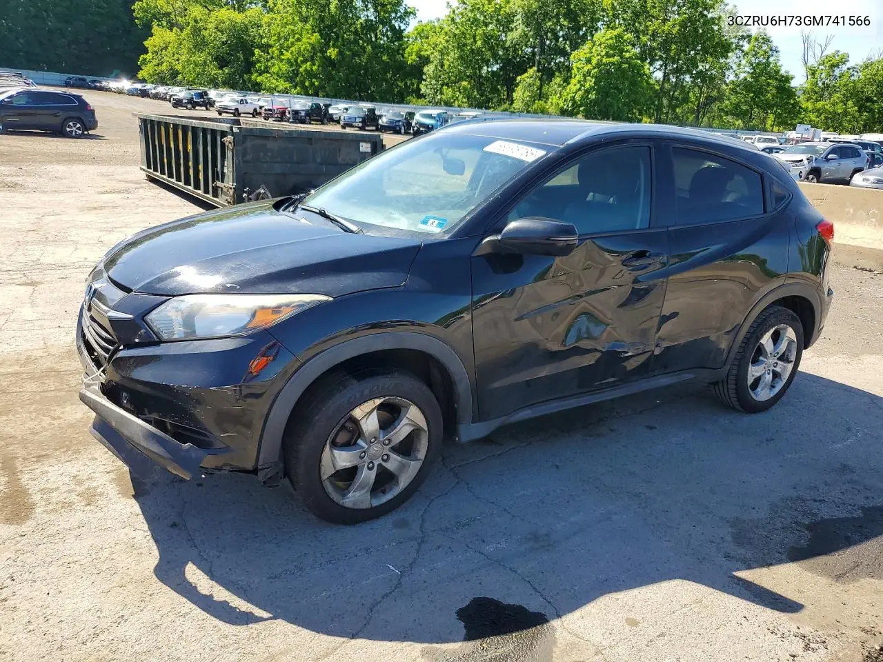 2016 Honda Hr-V Exl VIN: 3CZRU6H73GM741566 Lot: 56596786