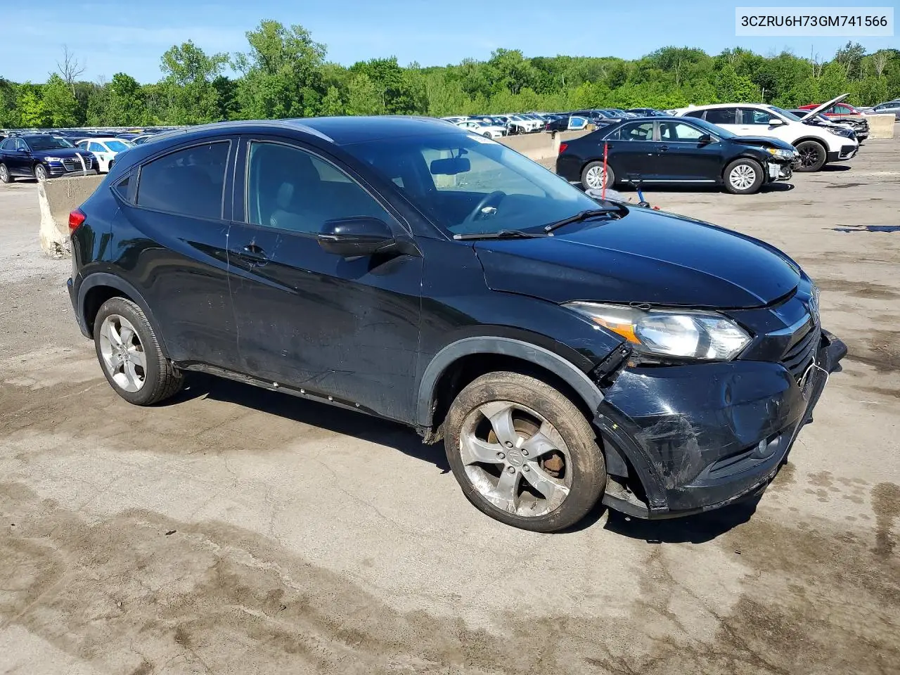 2016 Honda Hr-V Exl VIN: 3CZRU6H73GM741566 Lot: 56596786