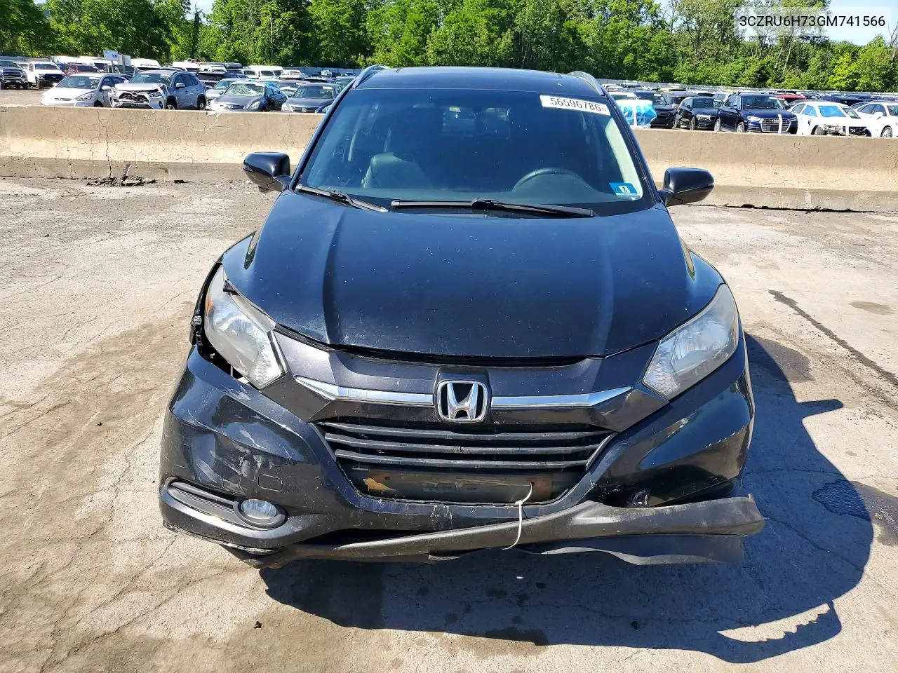 2016 Honda Hr-V Exl VIN: 3CZRU6H73GM741566 Lot: 56596786