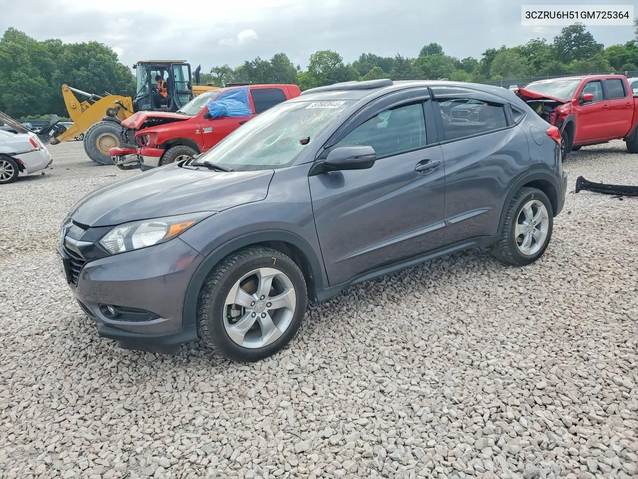 2016 Honda Hr-V Ex VIN: 3CZRU6H51GM725364 Lot: 57602846