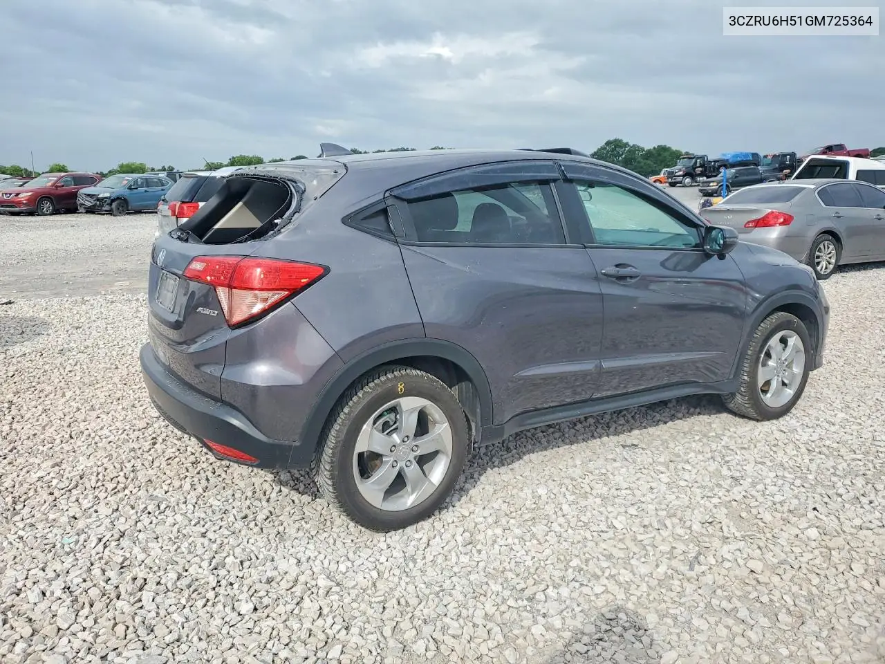 2016 Honda Hr-V Ex VIN: 3CZRU6H51GM725364 Lot: 57602846