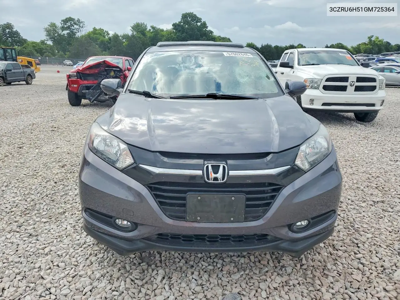 2016 Honda Hr-V Ex VIN: 3CZRU6H51GM725364 Lot: 57602846