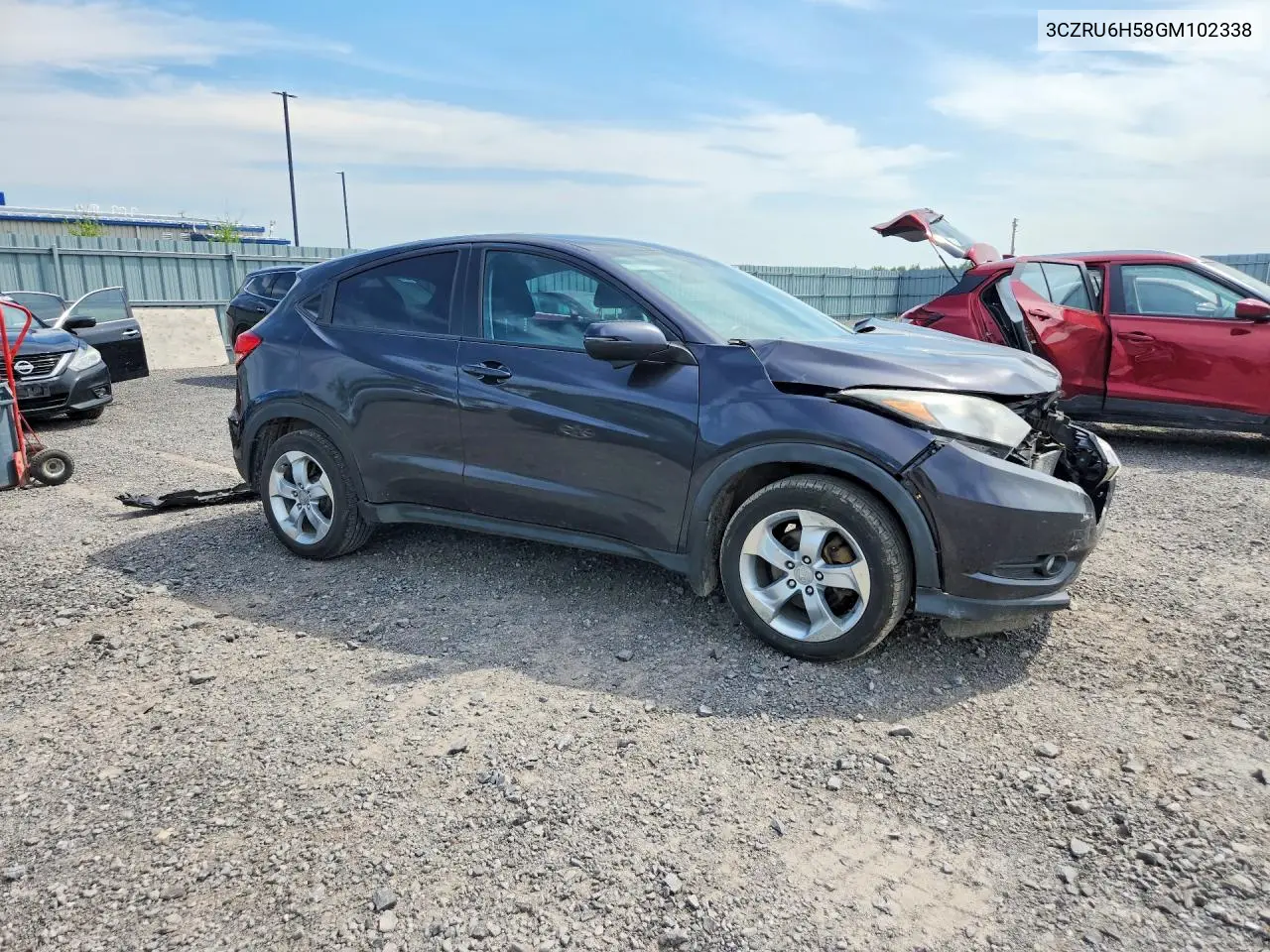 2016 Honda Hr-V Ex VIN: 3CZRU6H58GM102338 Lot: 58018476