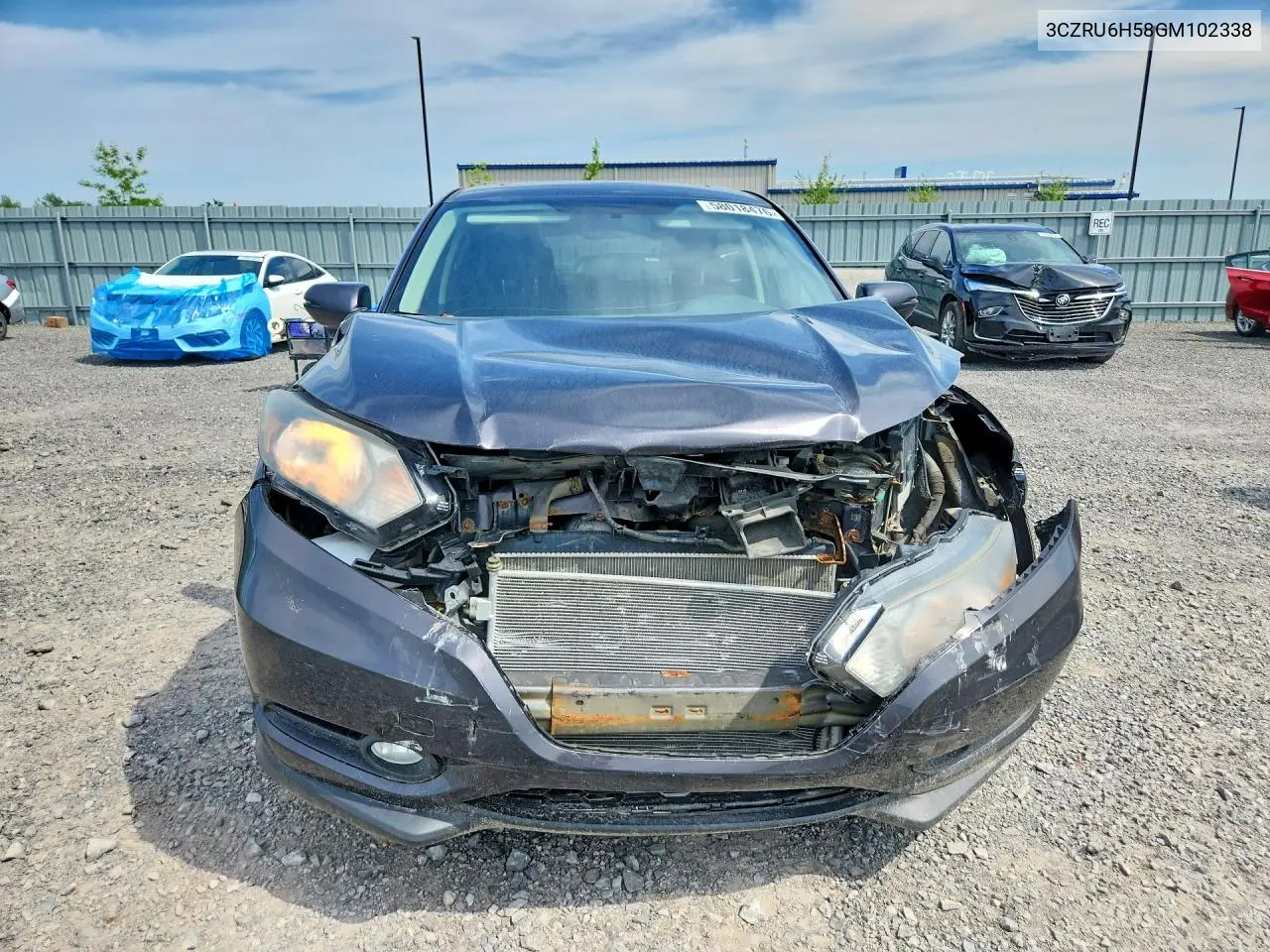 2016 Honda Hr-V Ex VIN: 3CZRU6H58GM102338 Lot: 58018476