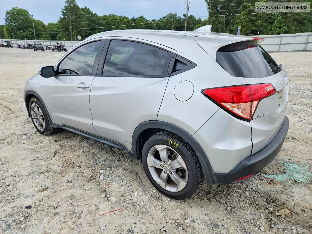 2016 Honda Hr-V Exl VIN: 3CZRU5H77GM748482 Lot: 58051956