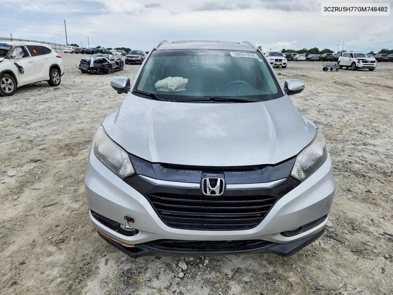 2016 Honda Hr-V Exl VIN: 3CZRU5H77GM748482 Lot: 58051956