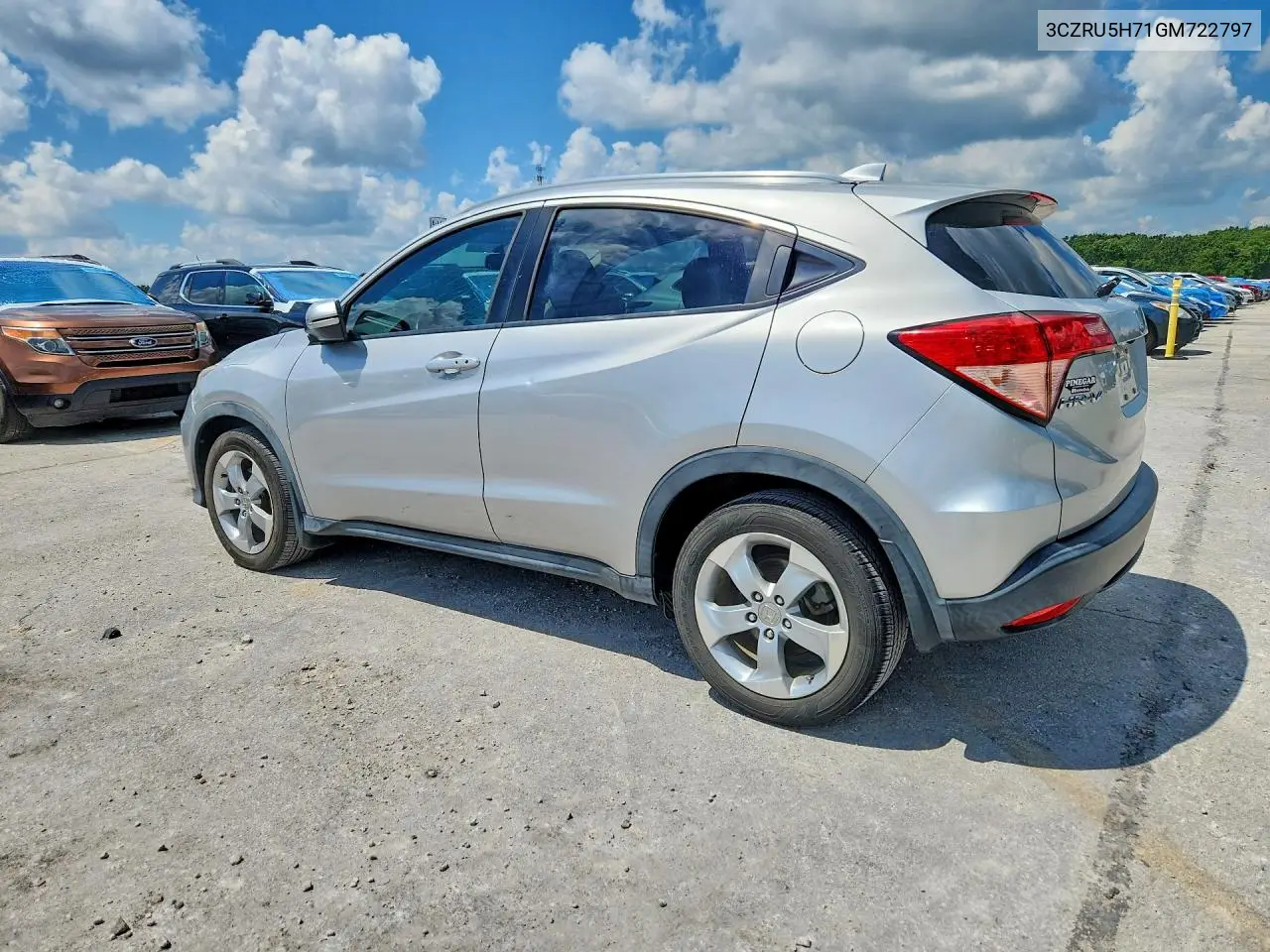 2016 Honda Hr-V Exl VIN: 3CZRU5H71GM722797 Lot: 59141176