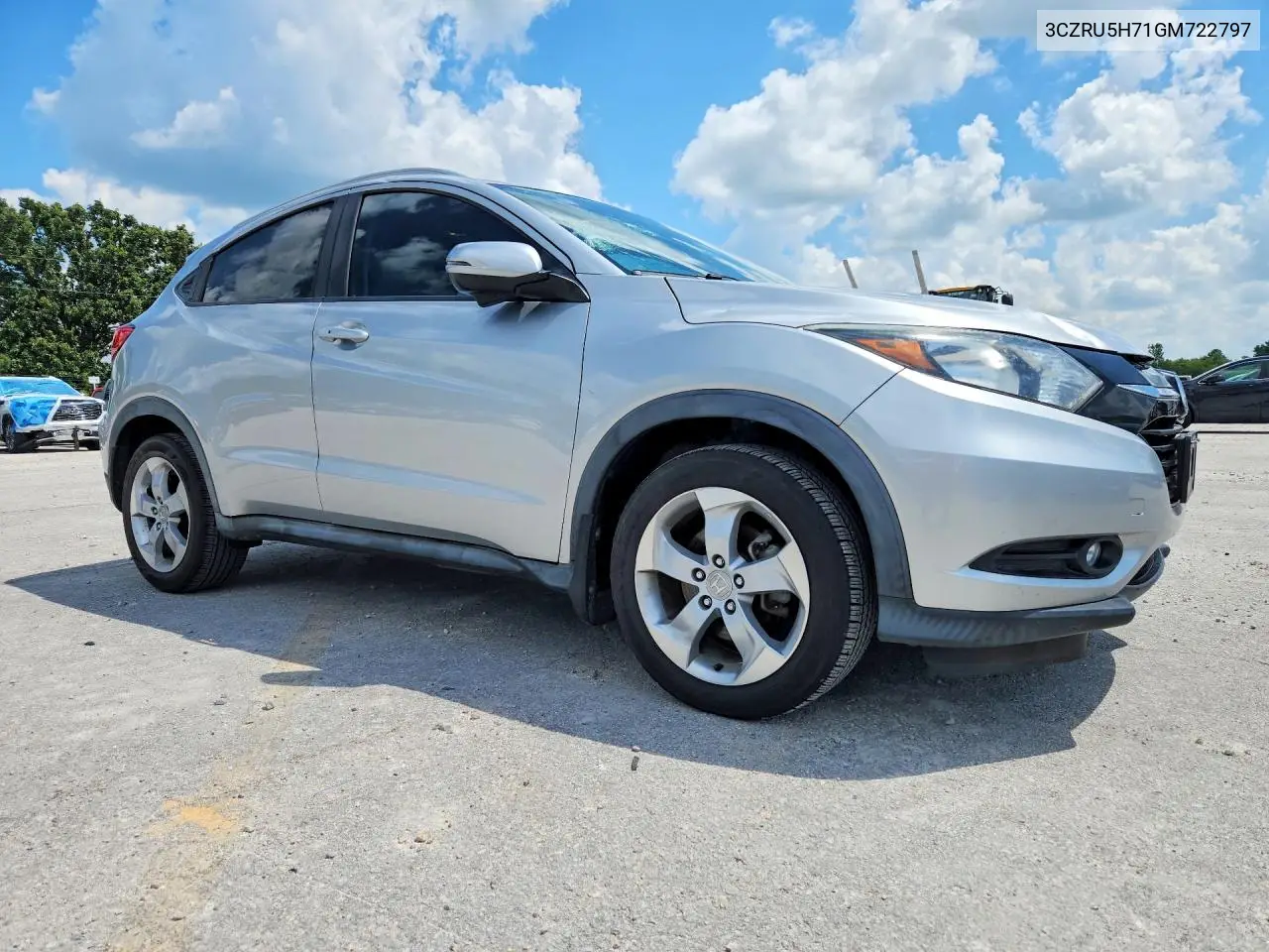 2016 Honda Hr-V Exl VIN: 3CZRU5H71GM722797 Lot: 59141176