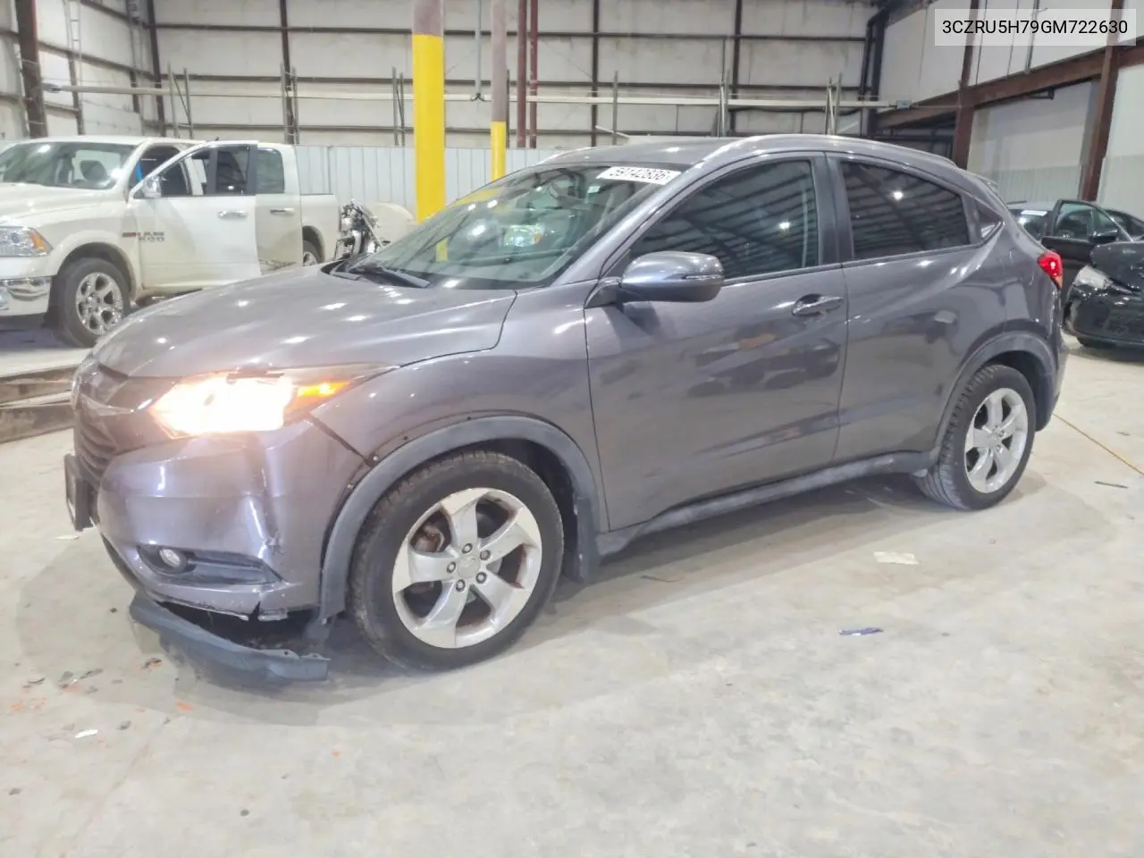 2016 Honda Hr-V Exl VIN: 3CZRU5H79GM722630 Lot: 59142836