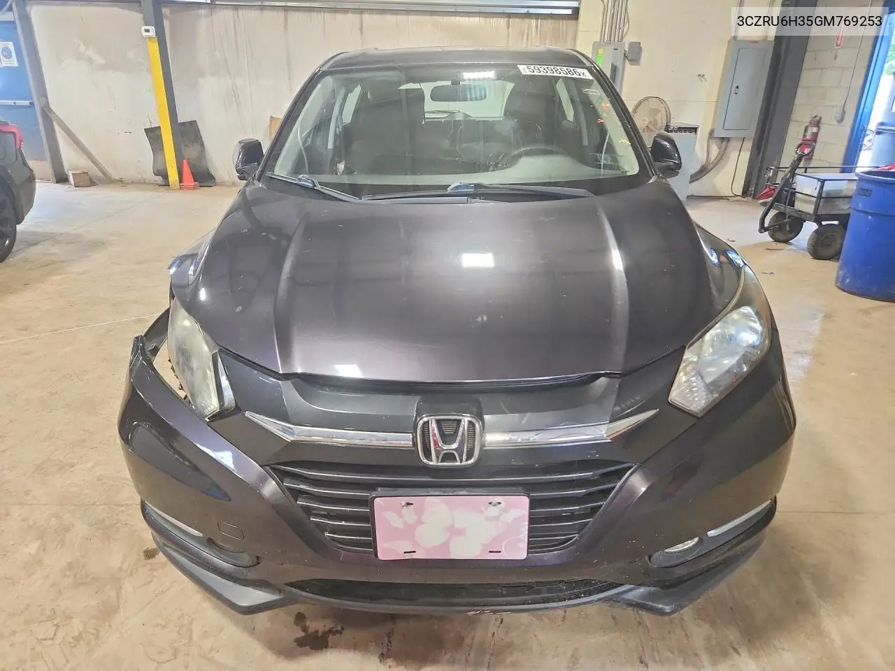 2016 Honda Hr-V Lx VIN: 3CZRU6H35GM769253 Lot: 59398586