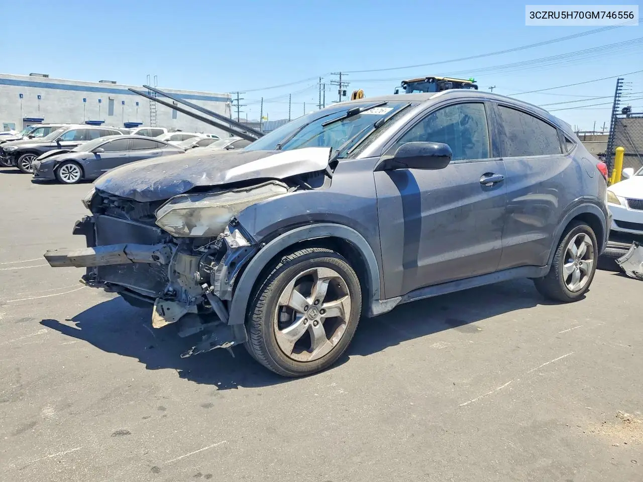 2016 Honda Hr-V Exl VIN: 3CZRU5H70GM746556 Lot: 60079226
