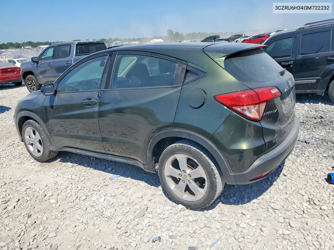 2016 Honda Hr-V Lx VIN: 3CZRU6H34GM722232 Lot: 60188216