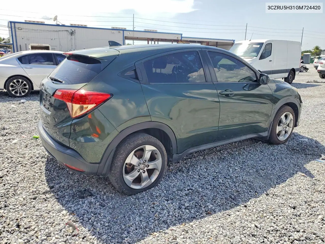 2016 Honda Hr-V Lx VIN: 3CZRU5H31GM724420 Lot: 60591206