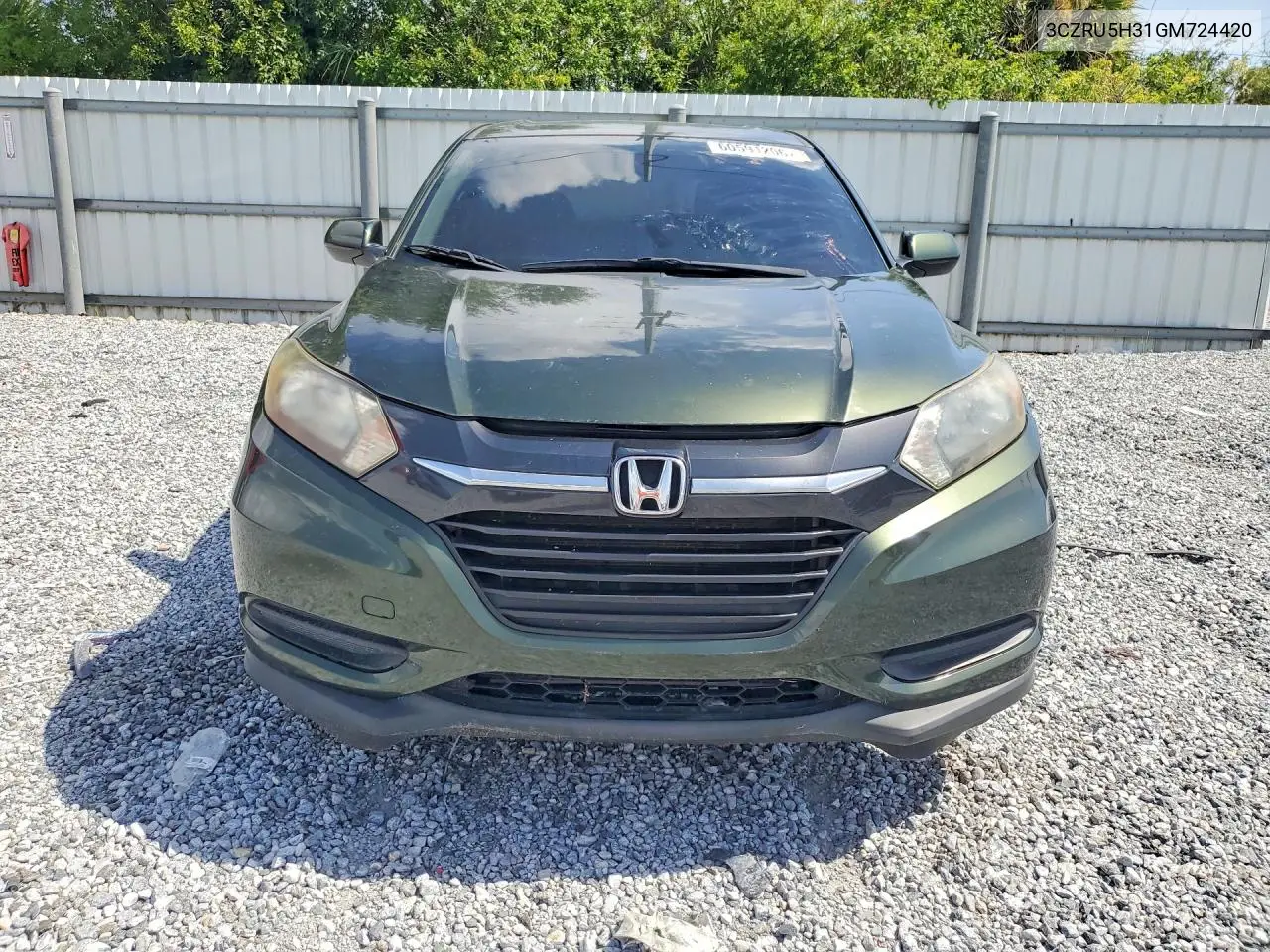 2016 Honda Hr-V Lx VIN: 3CZRU5H31GM724420 Lot: 60591206