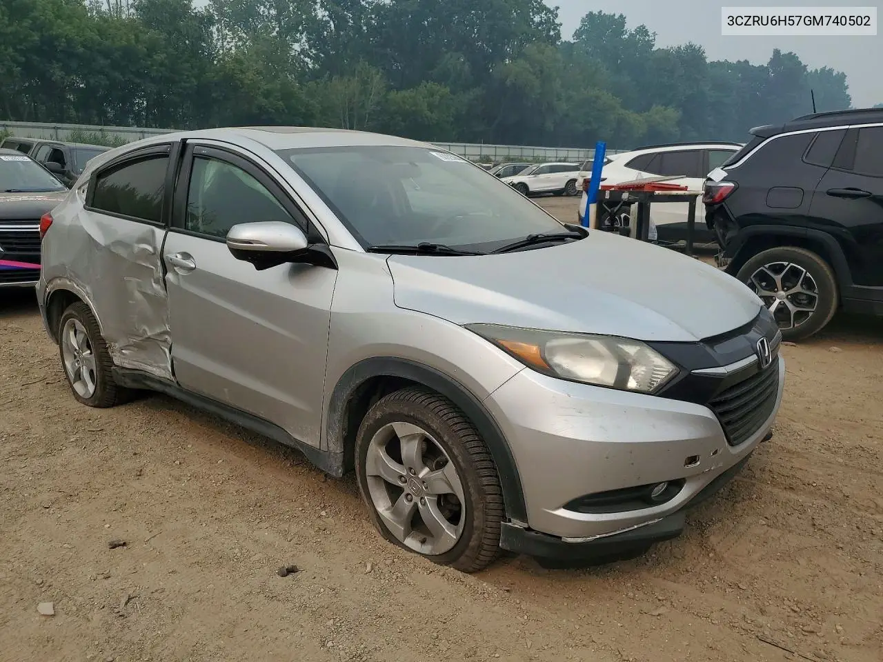 2016 Honda Hr-V Ex VIN: 3CZRU6H57GM740502 Lot: 60923946
