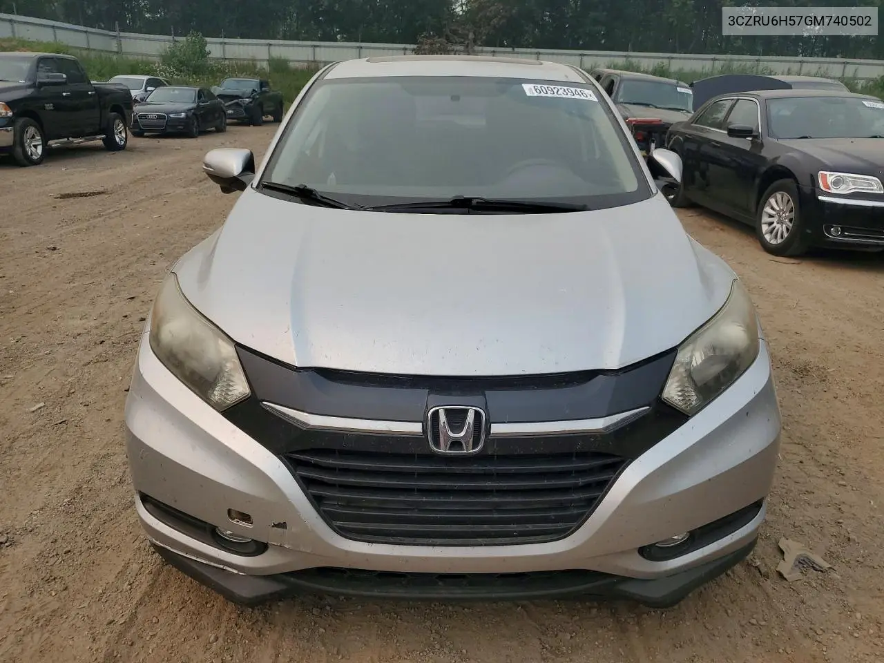 2016 Honda Hr-V Ex VIN: 3CZRU6H57GM740502 Lot: 60923946