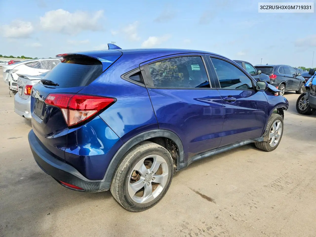 2016 Honda Hr-V Lx VIN: 3CZRU5H3XGM719331 Lot: 61610126