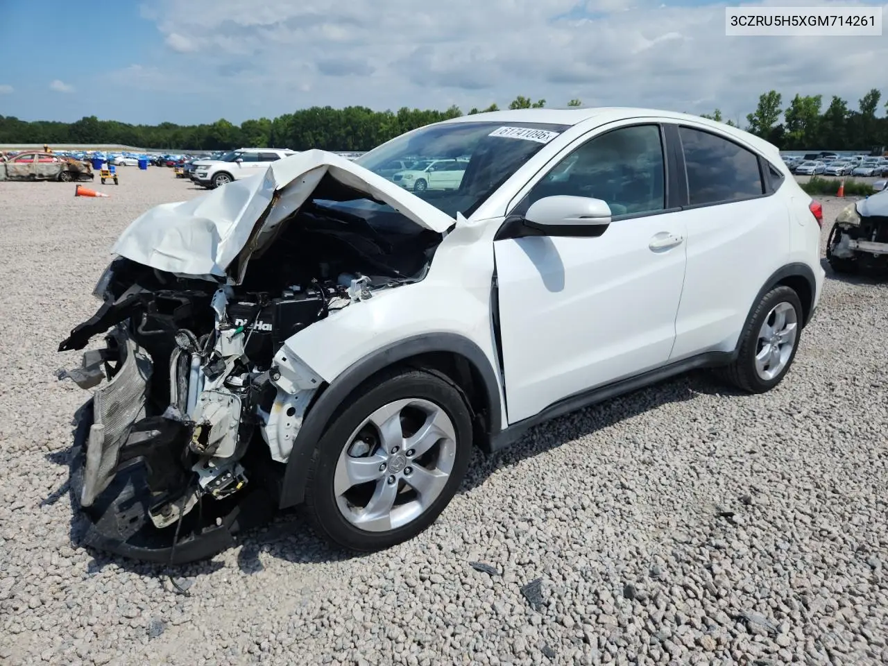 2016 Honda Hr-V Ex VIN: 3CZRU5H5XGM714261 Lot: 61741096