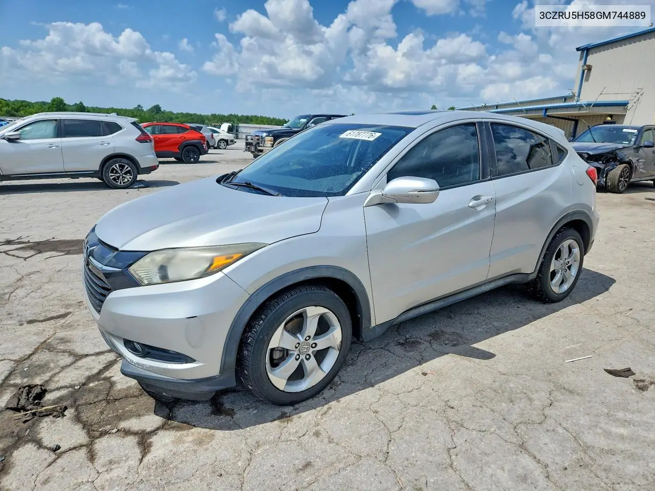 2016 Honda Hr-V Ex VIN: 3CZRU5H58GM744889 Lot: 61787776