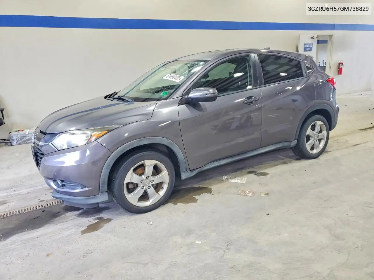 2016 Honda Hr-V Ex VIN: 3CZRU6H57GM738829 Lot: 61954406