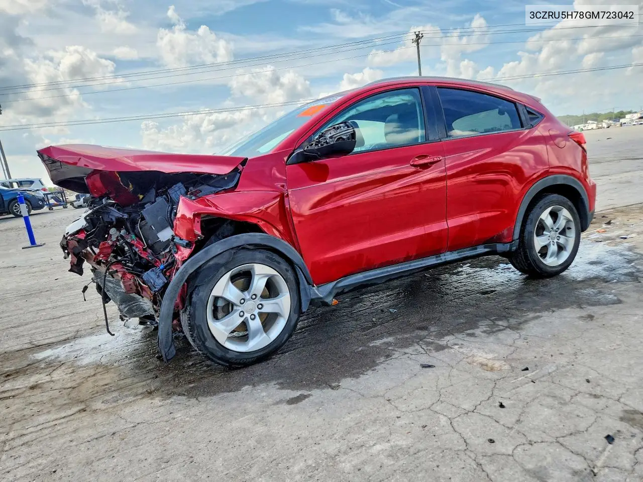2016 Honda Hr-V Exl VIN: 3CZRU5H78GM723042 Lot: 61977966