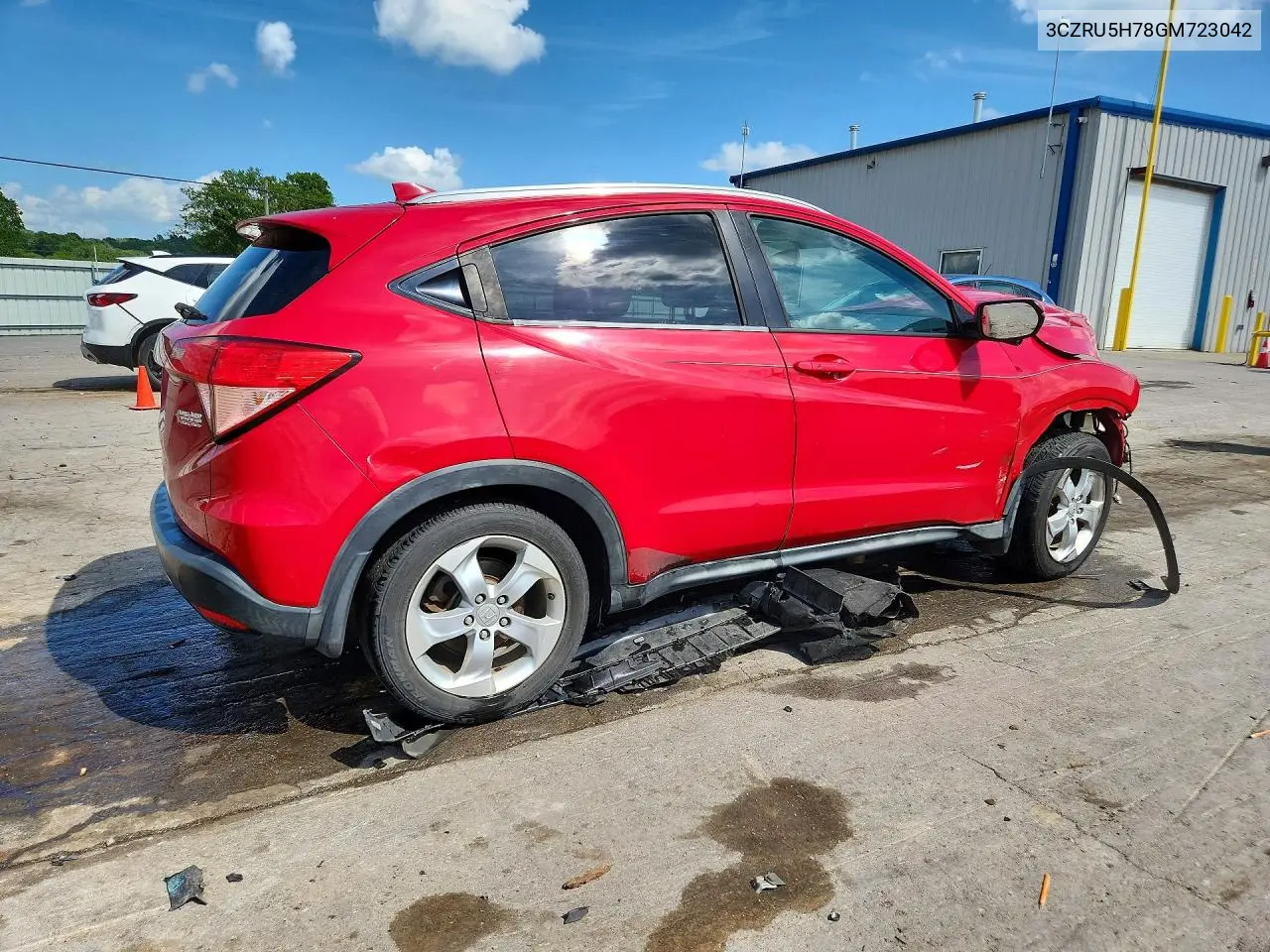 2016 Honda Hr-V Exl VIN: 3CZRU5H78GM723042 Lot: 61977966
