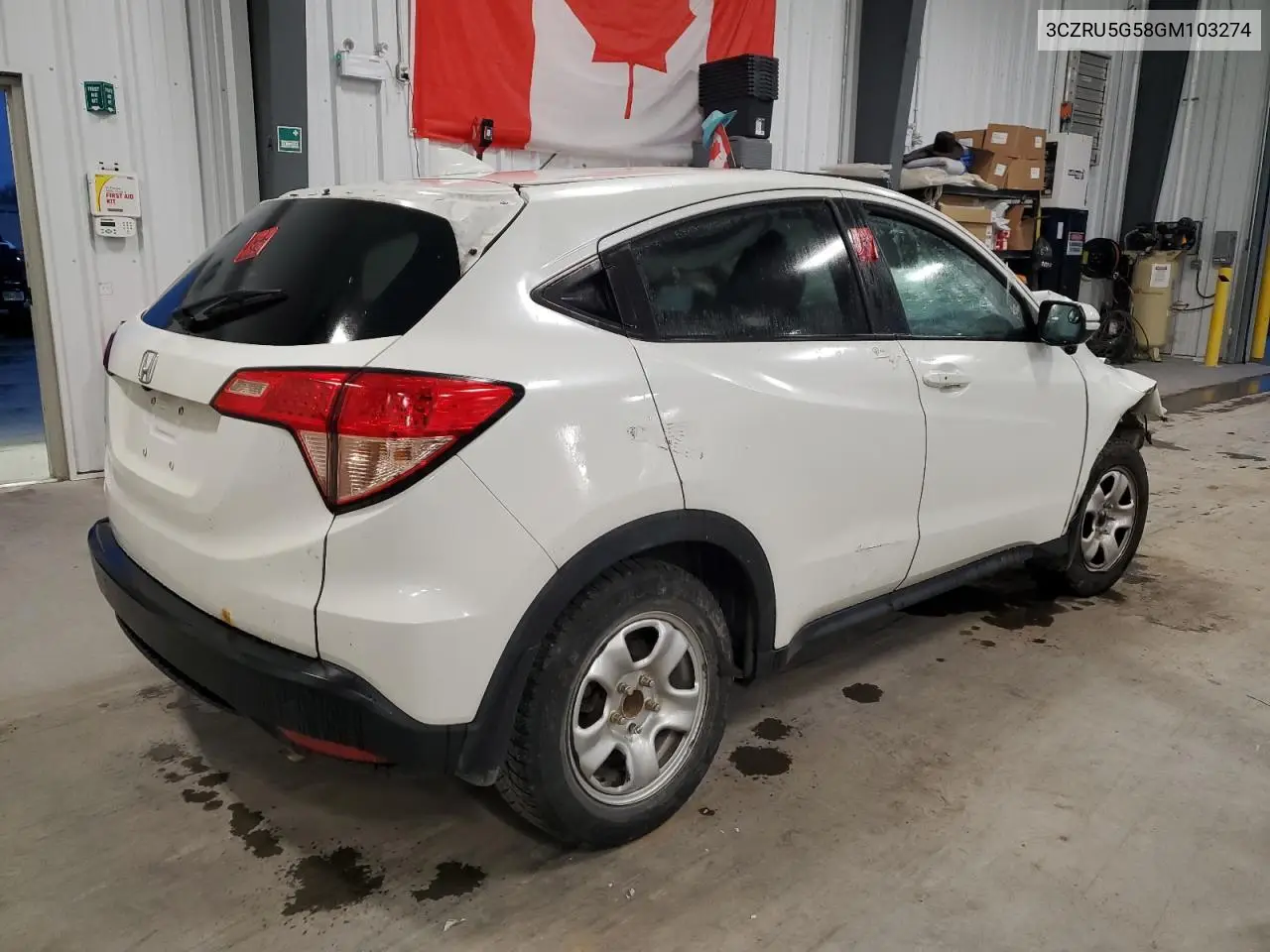 3CZRU5G58GM103274 2016 Honda Hr-V Ex