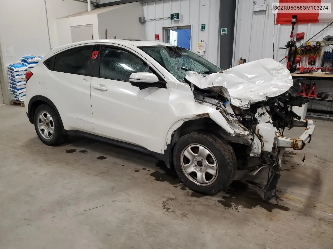 3CZRU5G58GM103274 2016 Honda Hr-V Ex