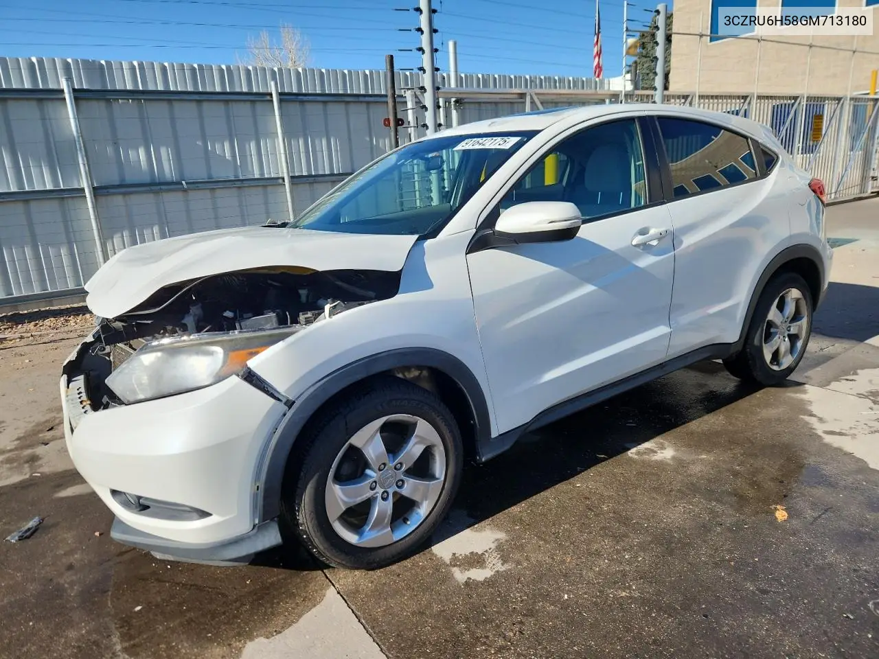 3CZRU6H58GM713180 2016 Honda Hr-V Ex