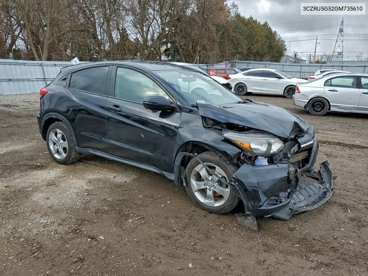 3CZRU5G52GX735610 2016 Honda Hr-V Ex