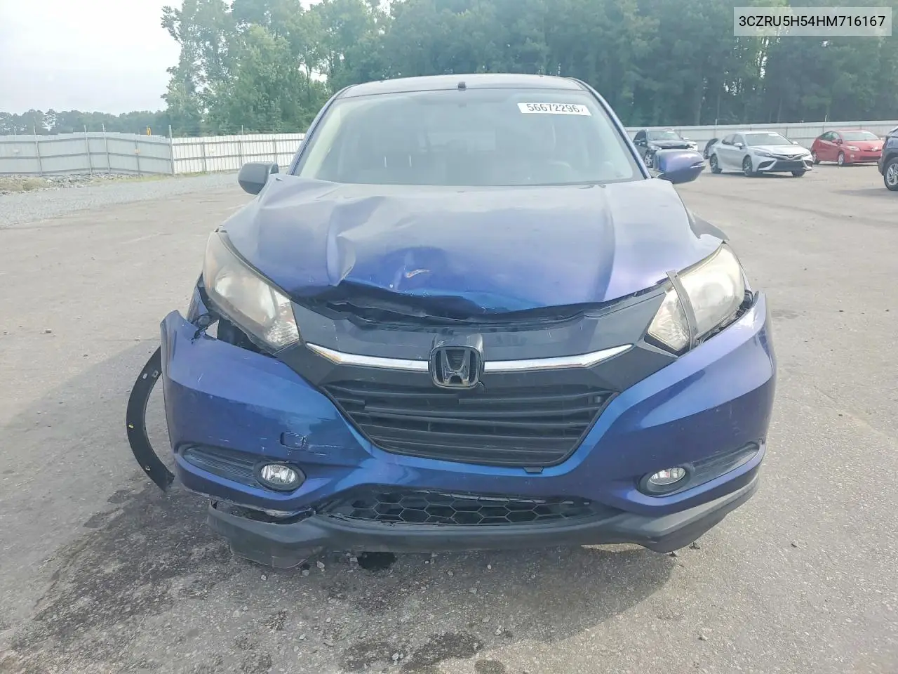 2017 Honda Hr-V Ex VIN: 3CZRU5H54HM716167 Lot: 56672296