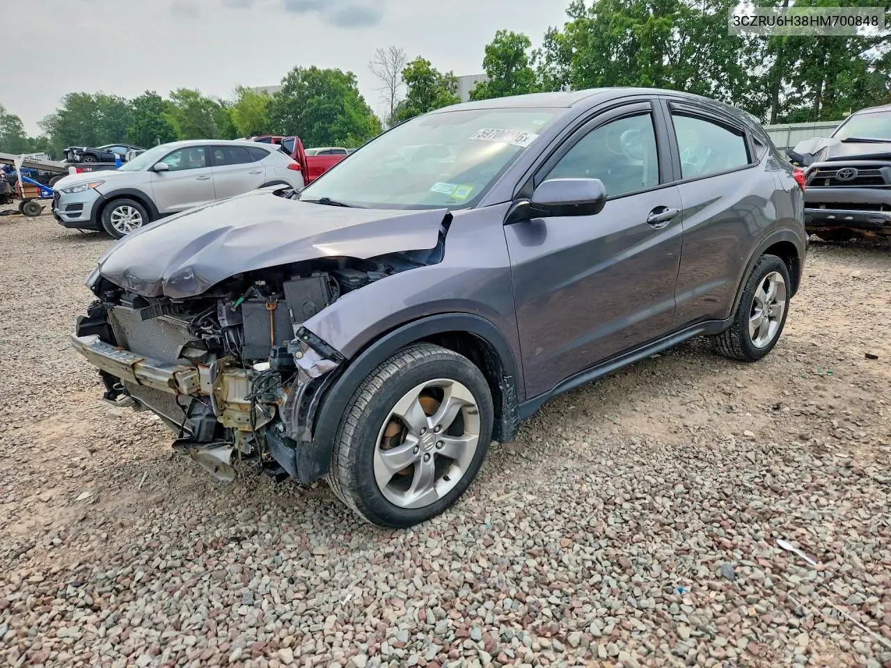 3CZRU6H38HM700848 2017 Honda Hr-V Lx