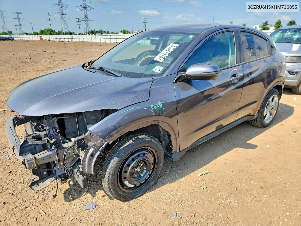 2017 Honda Hr-V Ex VIN: 3CZRU6H5XHM730855 Lot: 61027976