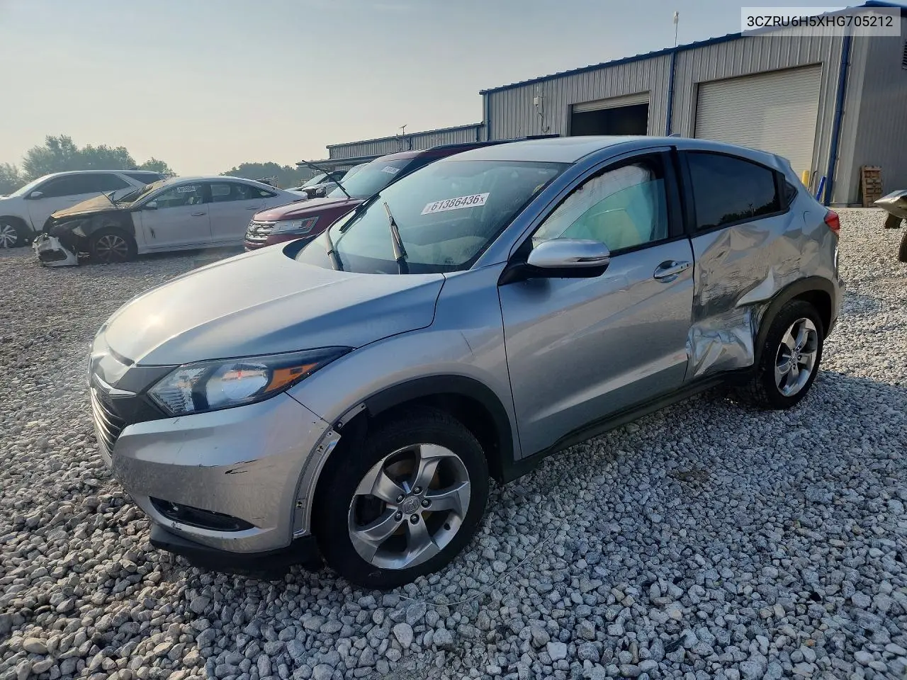 2017 Honda Hr-V Ex VIN: 3CZRU6H5XHG705212 Lot: 61386436