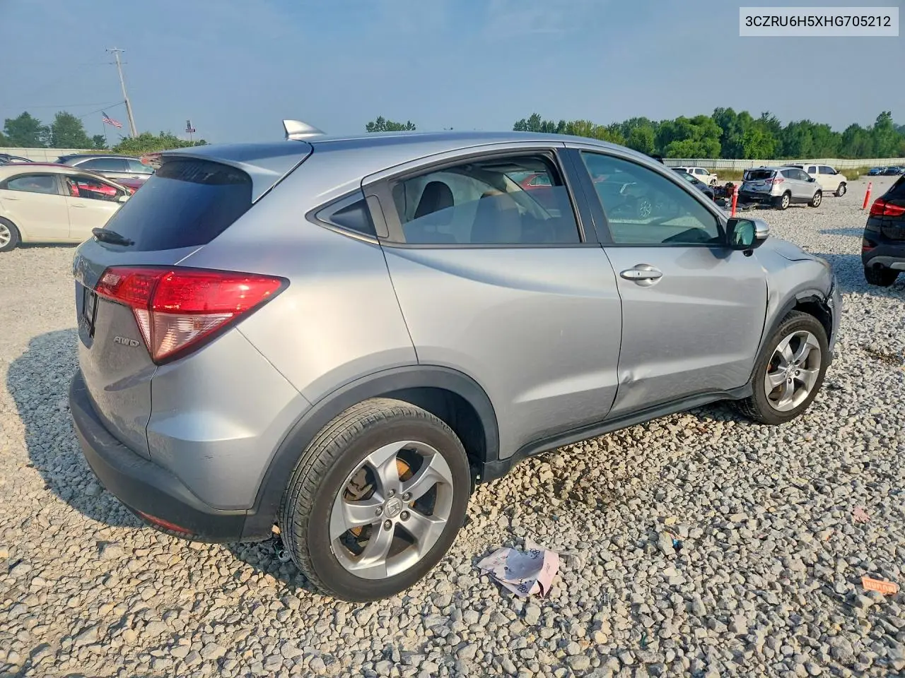 2017 Honda Hr-V Ex VIN: 3CZRU6H5XHG705212 Lot: 61386436