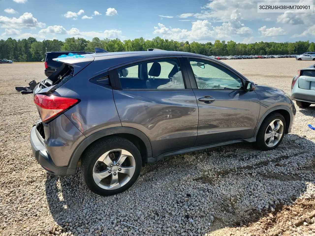2017 Honda Hr-V Lx VIN: 3CZRU6H38HM700901 Lot: 61922956