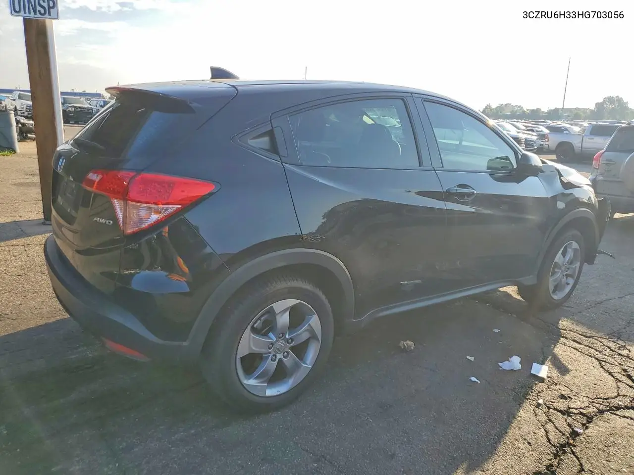 2017 Honda Hr-V Lx VIN: 3CZRU6H33HG703056 Lot: 61997596