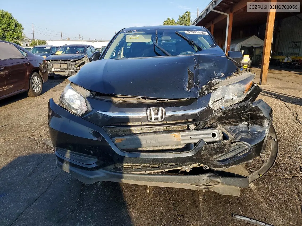 2017 Honda Hr-V Lx VIN: 3CZRU6H33HG703056 Lot: 61997596