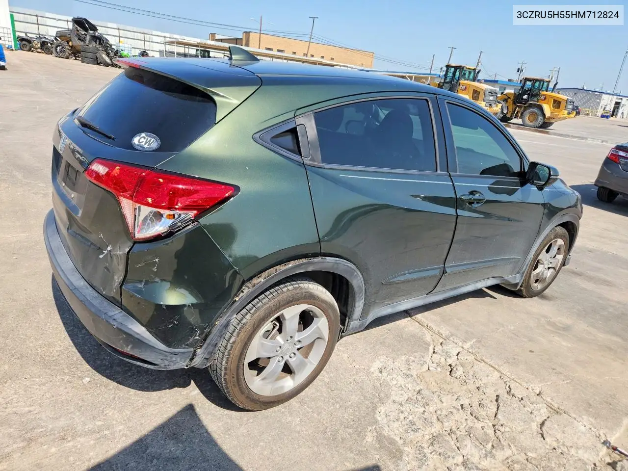 2017 Honda Hr-V Ex VIN: 3CZRU5H55HM712824 Lot: 62227016