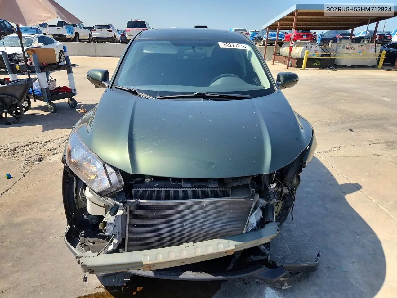 2017 Honda Hr-V Ex VIN: 3CZRU5H55HM712824 Lot: 62227016