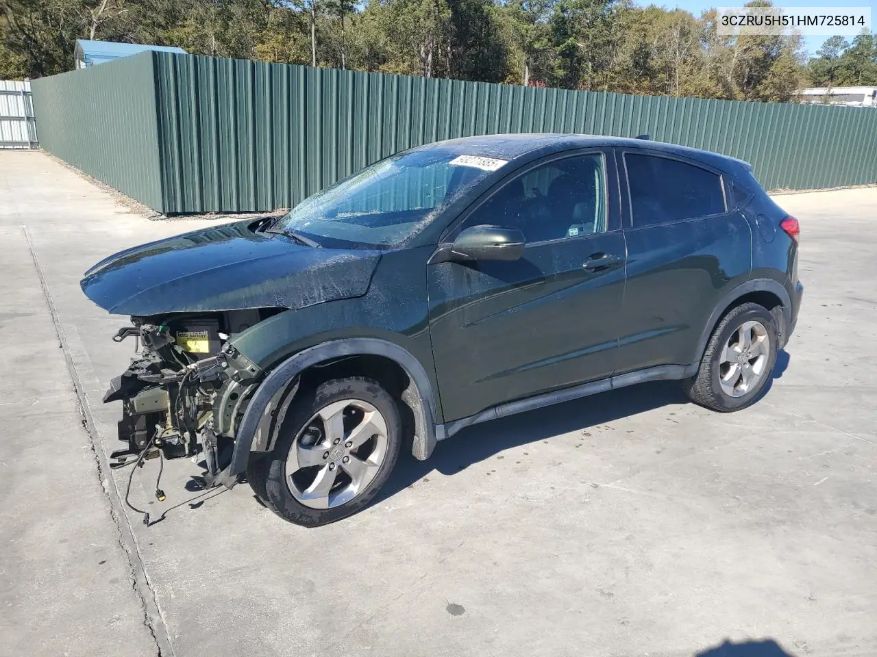 3CZRU5H51HM725814 2017 Honda Hr-V Ex