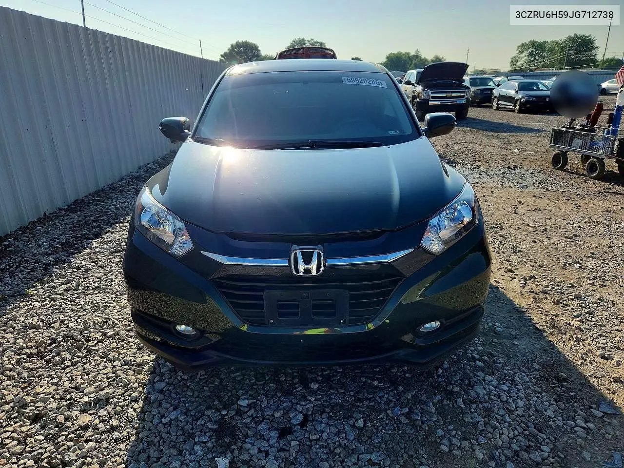 2018 Honda Hr-V Ex VIN: 3CZRU6H59JG712738 Lot: 59920286