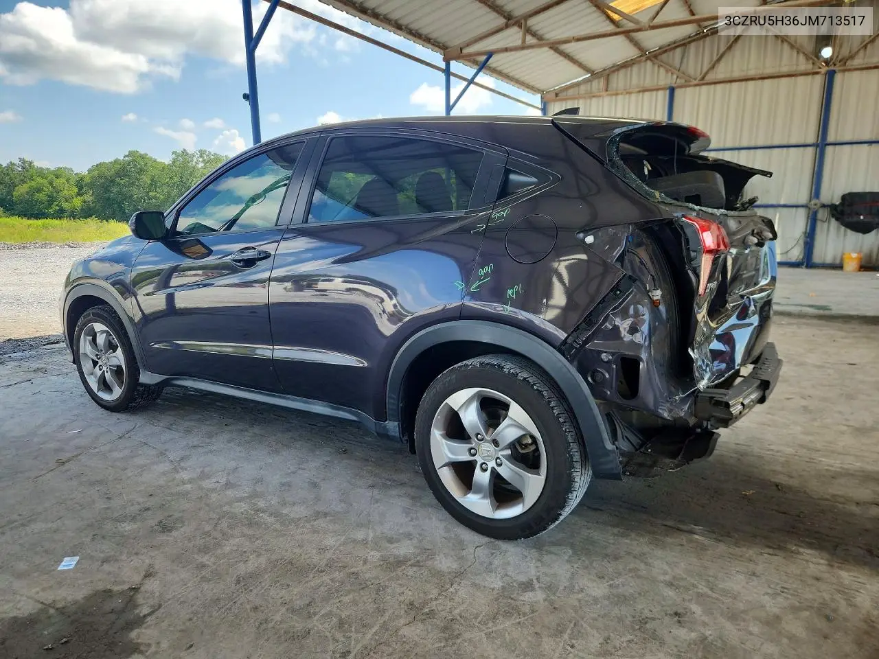 2018 Honda Hr-V Lx VIN: 3CZRU5H36JM713517 Lot: 60061556