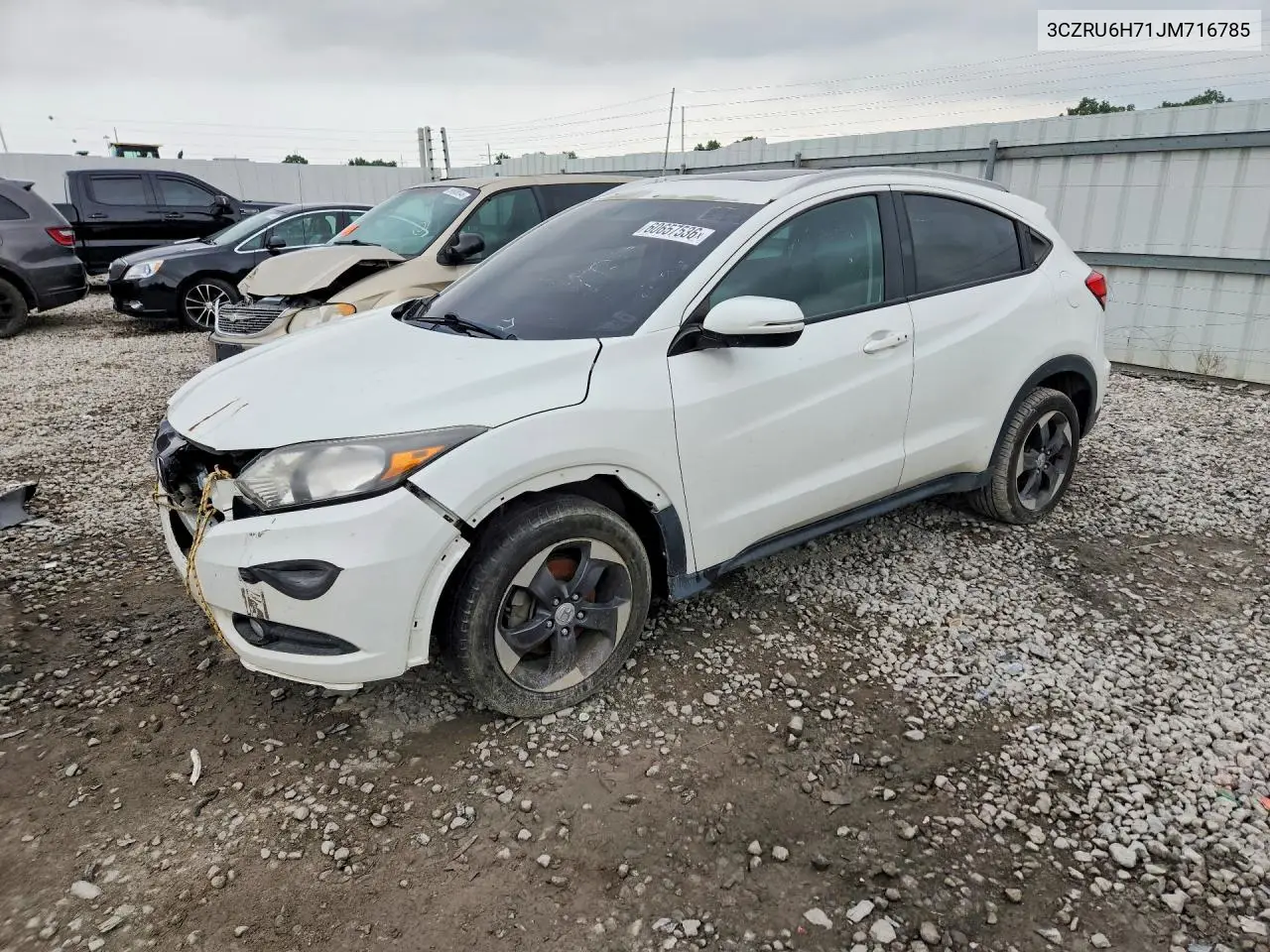 2018 Honda Hr-V Exl VIN: 3CZRU6H71JM716785 Lot: 60657536