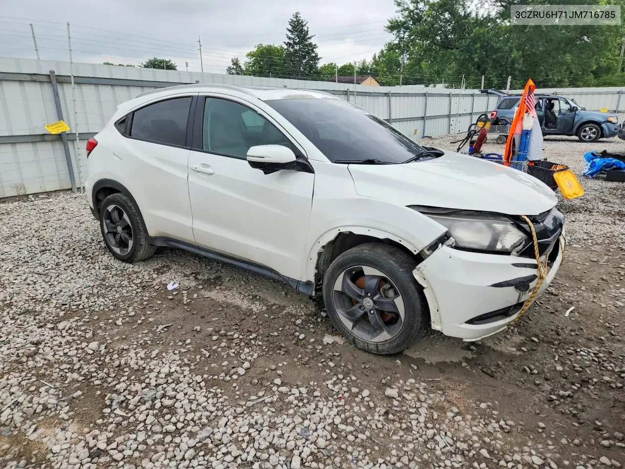 2018 Honda Hr-V Exl VIN: 3CZRU6H71JM716785 Lot: 60657536