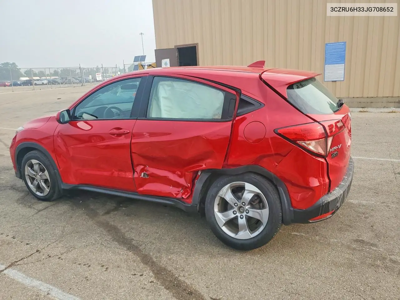 2018 Honda Hr-V Lx VIN: 3CZRU6H33JG708652 Lot: 61139356