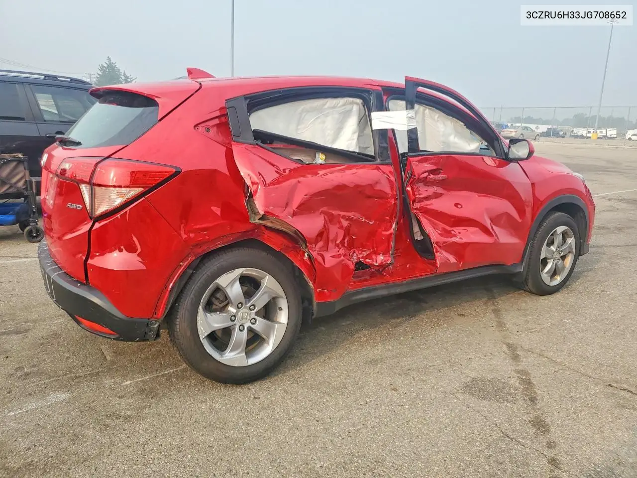 2018 Honda Hr-V Lx VIN: 3CZRU6H33JG708652 Lot: 61139356