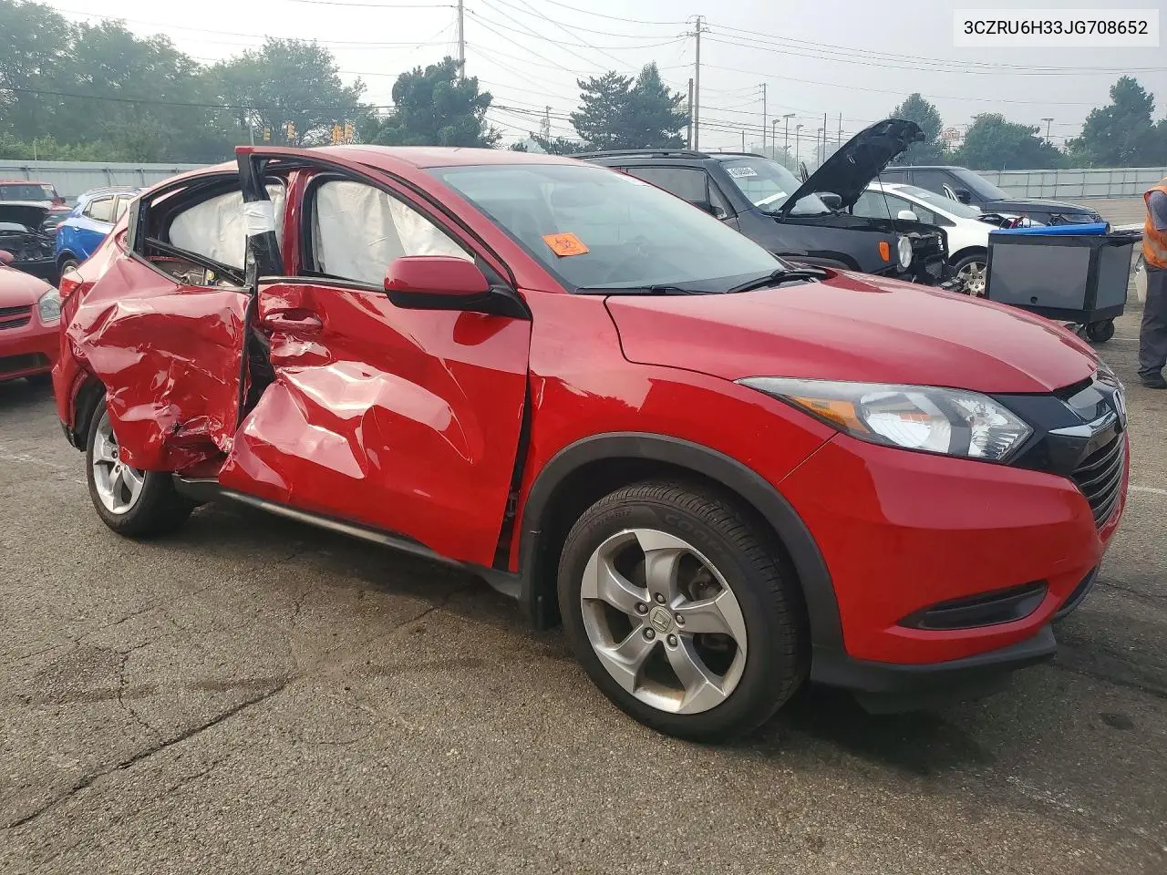 2018 Honda Hr-V Lx VIN: 3CZRU6H33JG708652 Lot: 61139356