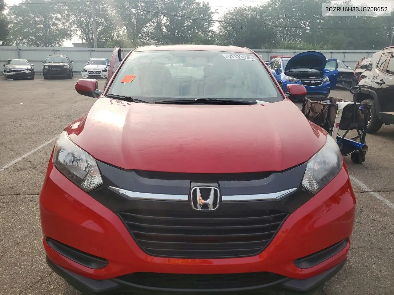 2018 Honda Hr-V Lx VIN: 3CZRU6H33JG708652 Lot: 61139356